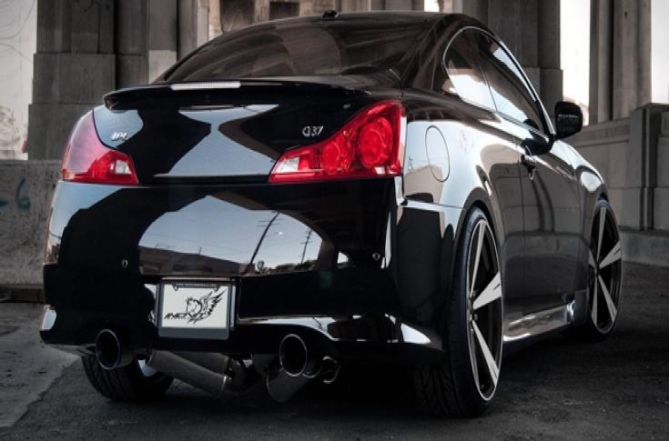 INFINITY G37 PRESTIGE SPIN BLACK MACHINED FACE
